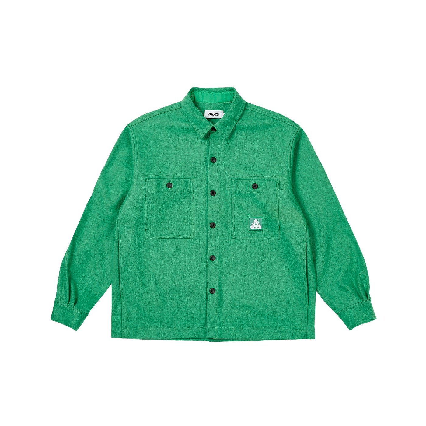 WOOL SHIRT JACKET SWEET PEA GREEN