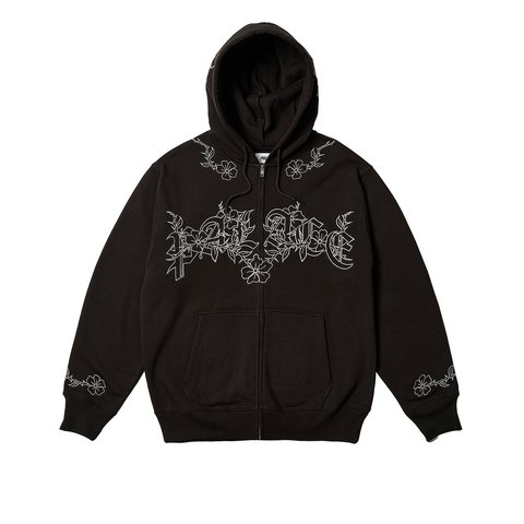 Palace FLEXUS ZIP HOOD BLACK - $178.00