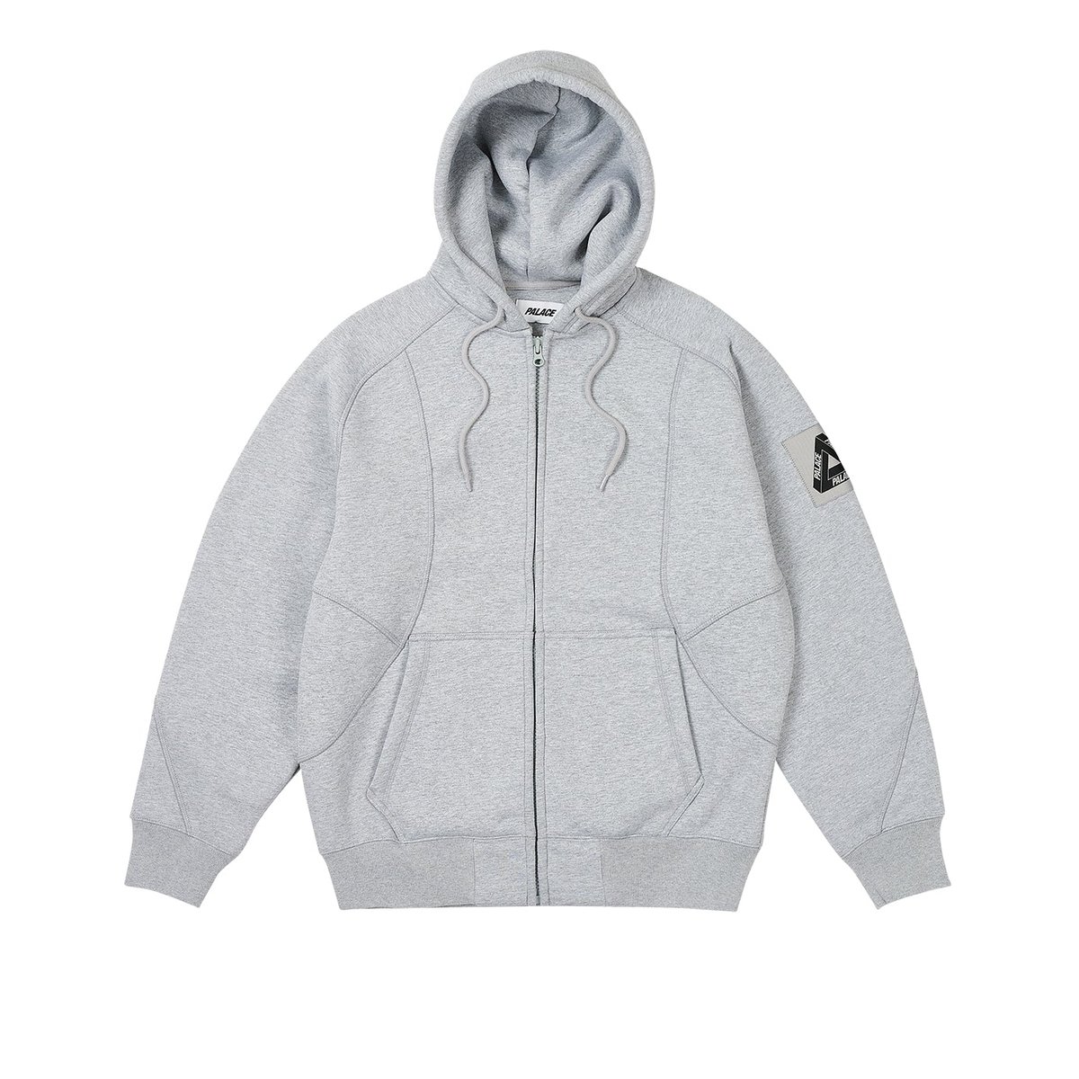 Palace BONDED SHERPA ZIP HOOD GREY MARL (Spring 2024) - $208.00