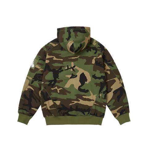 Palace BONDED SHERPA ZIP HOOD CAMO - Colorway