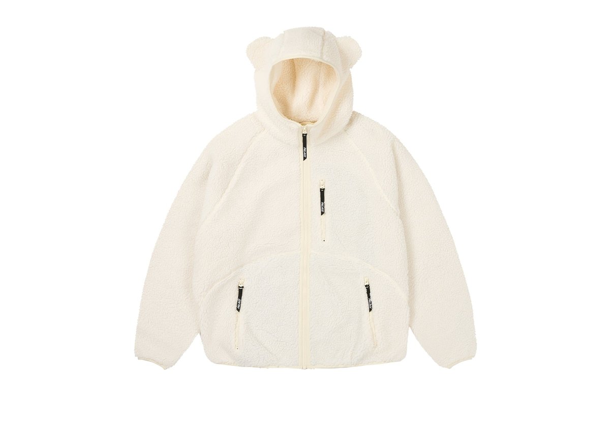 TEDDY FLEECE JACKET SOFT WHITE - Spring 2024 - Palace