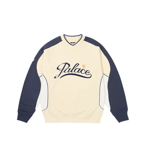 Palace STAR SCRIPT CREW SOFT WHITE - €148.00