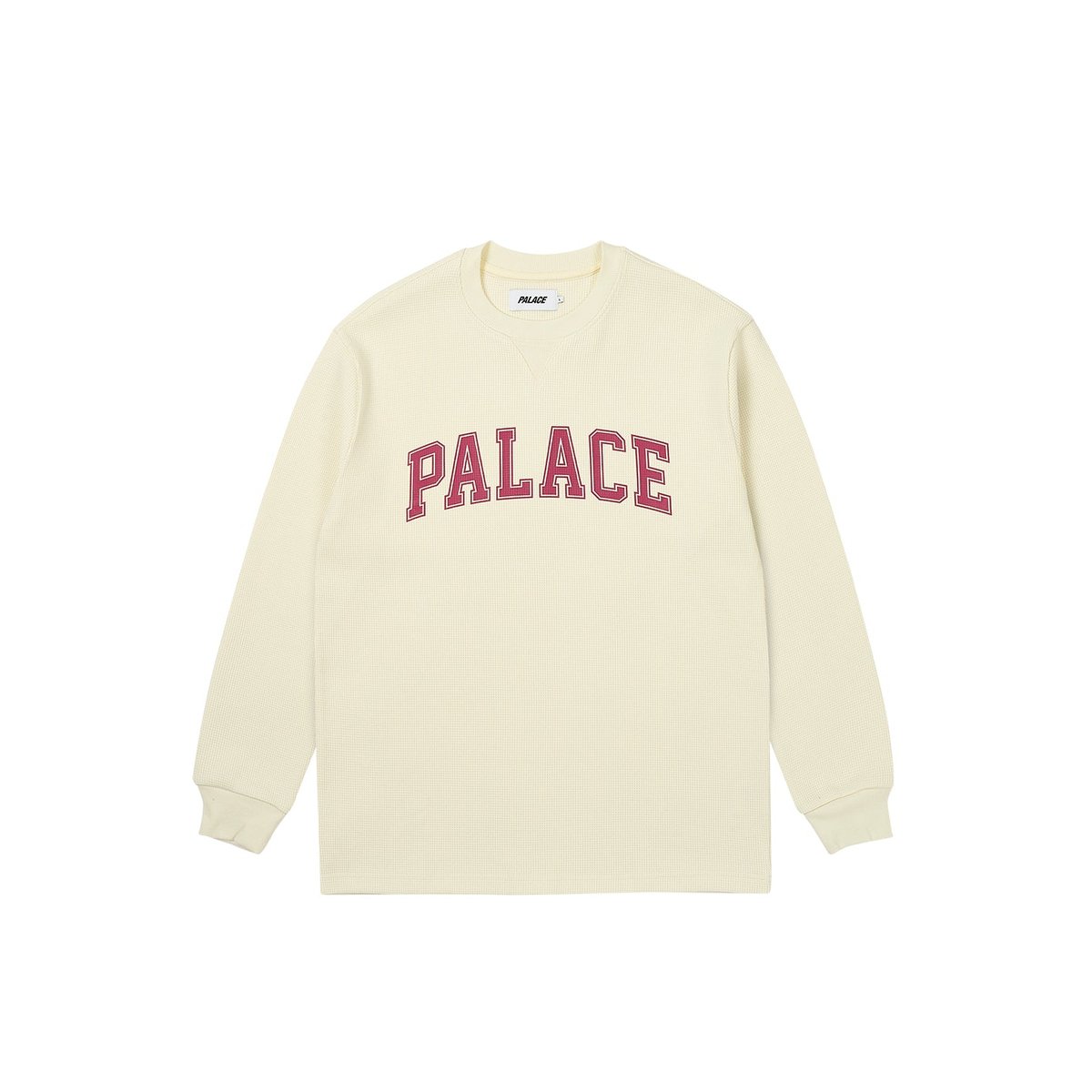 Palace WAFFLE LONGSLEEVE SOFT WHITE (Spring 2024) - $88.00