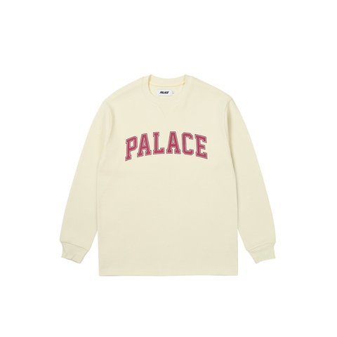 Palace WAFFLE LONGSLEEVE SOFT WHITE - $88.00