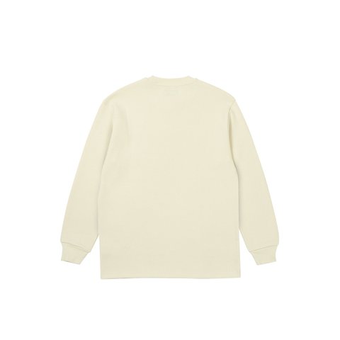 Palace WAFFLE LONGSLEEVE SOFT WHITE - Colorway