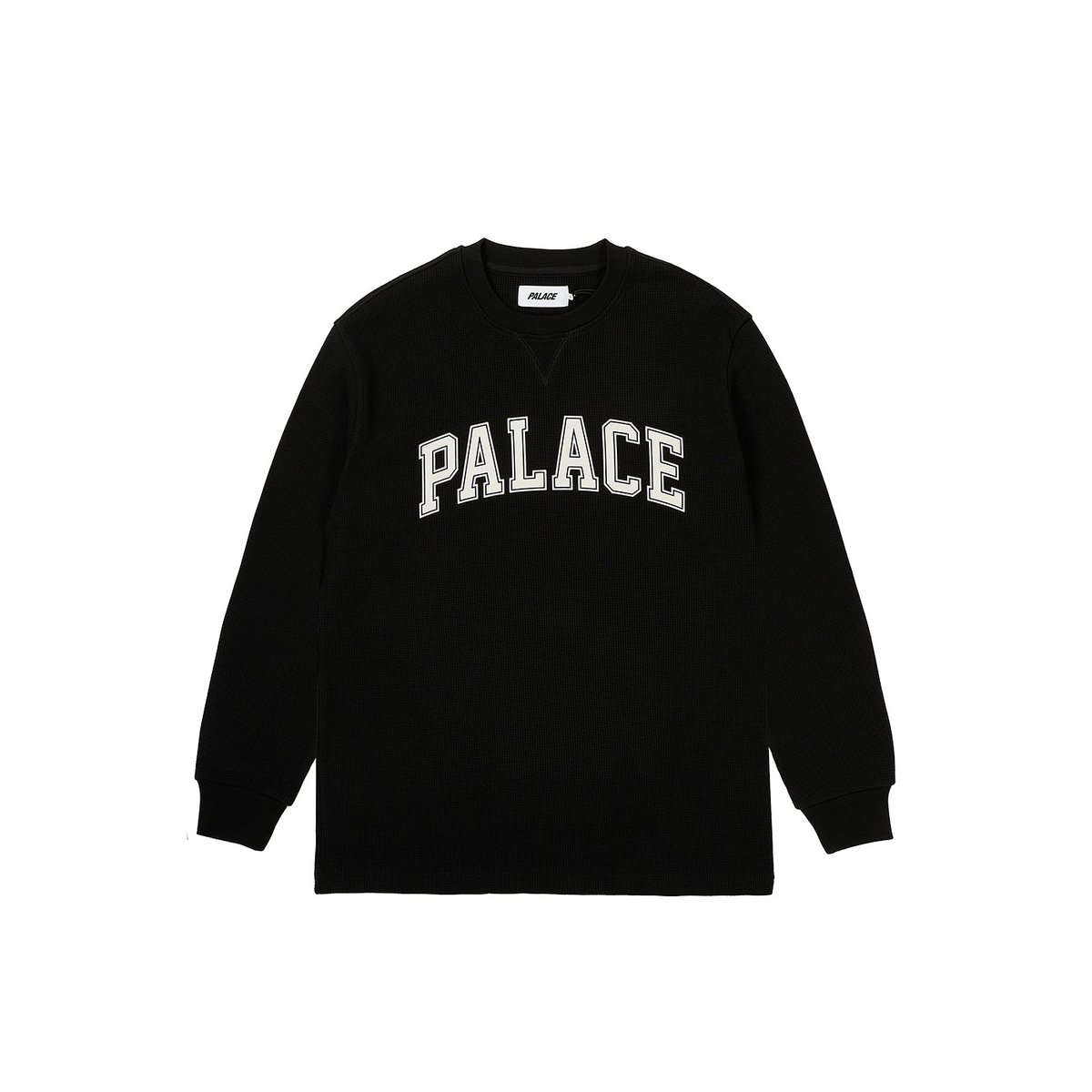 Palace WAFFLE LONGSLEEVE BLACK (Spring 2024) - $88.00