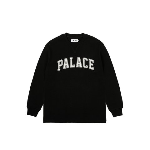 Palace WAFFLE LONGSLEEVE BLACK - $88.00