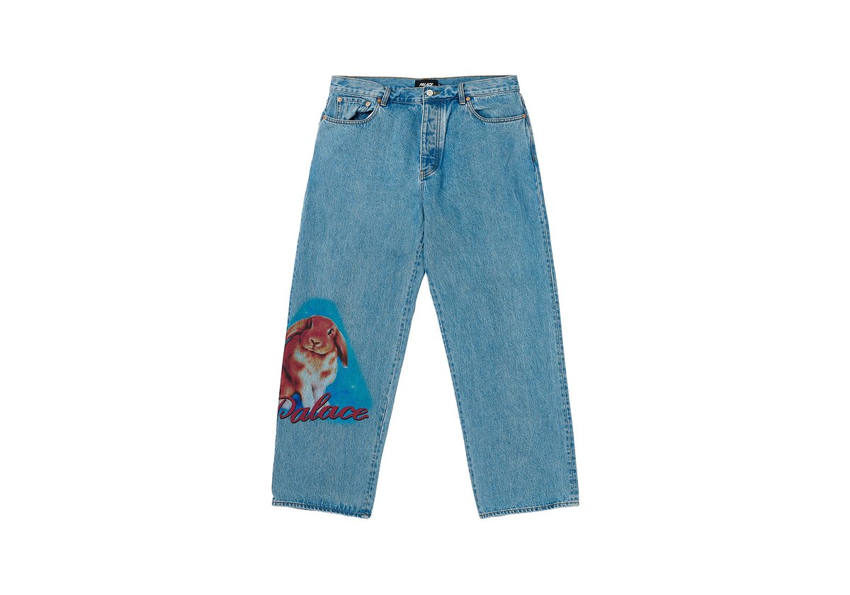 PHUMPER P90 BAGGY JEAN STONE WASH - Spring 2024 - Palace