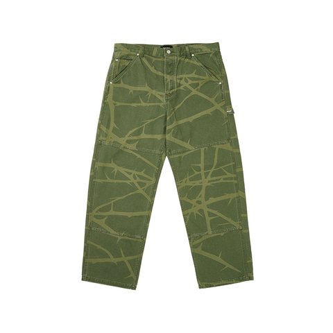 Palace HEAVY CANVAS WORK PANT THE DEEP GREEN - $188.00
