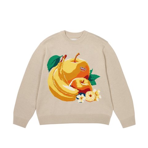 Palace FRUIT LIFE KNIT SOFT WHITE - $198.00