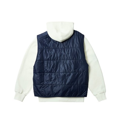 Palace REVERSIBLE VEST HOOD SOFT WHITE - Colorway
