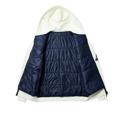 Palace REVERSIBLE VEST HOOD SOFT WHITE - Colorway