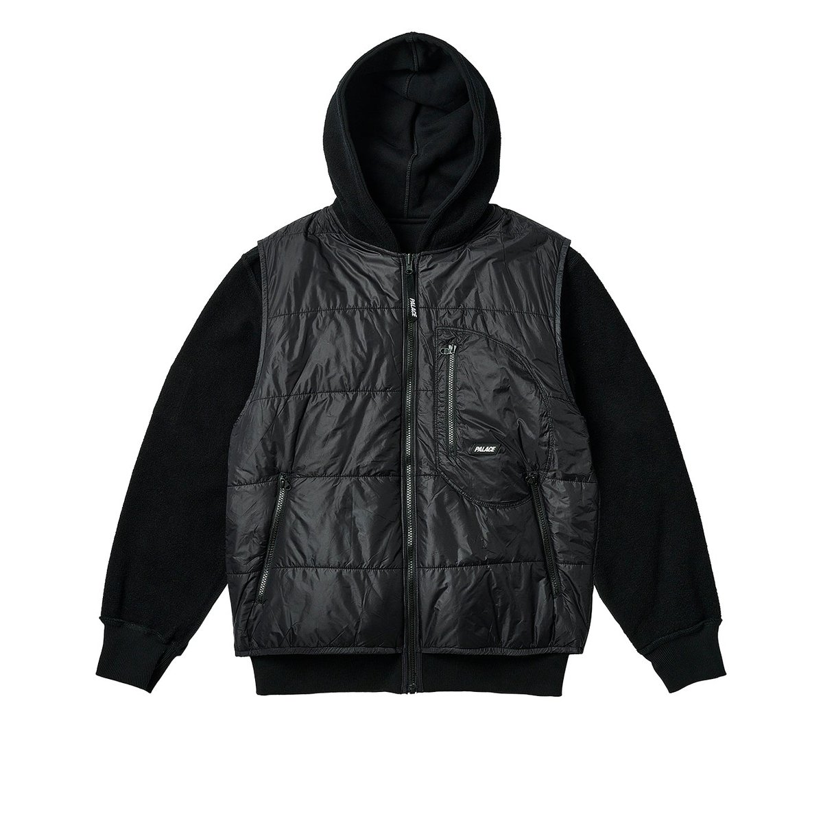 Palace REVERSIBLE VEST HOOD BLACK (Spring 2024) - €238.00