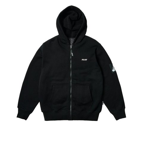 Palace REVERSIBLE VEST HOOD BLACK - Colorway