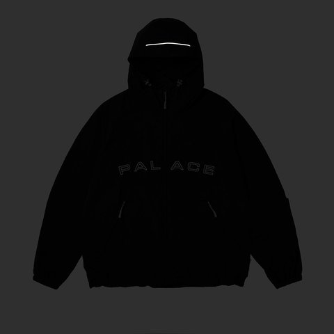 Palace ARC SHELL HOODED JACKET BLACK - Colorway