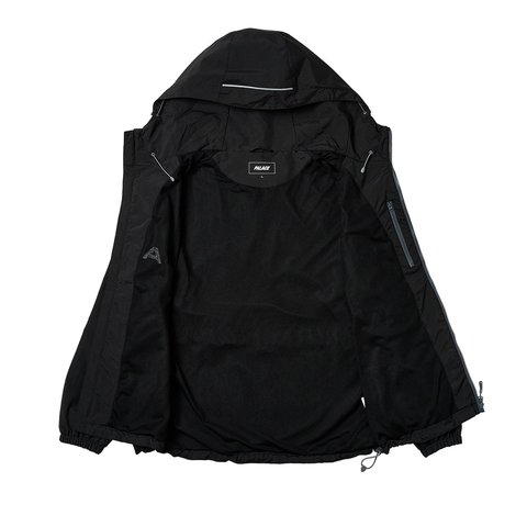 Palace ARC SHELL HOODED JACKET BLACK - Colorway
