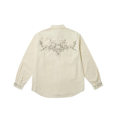 Palace FLEXUS SHIRT SOFT WHITE - $218.00