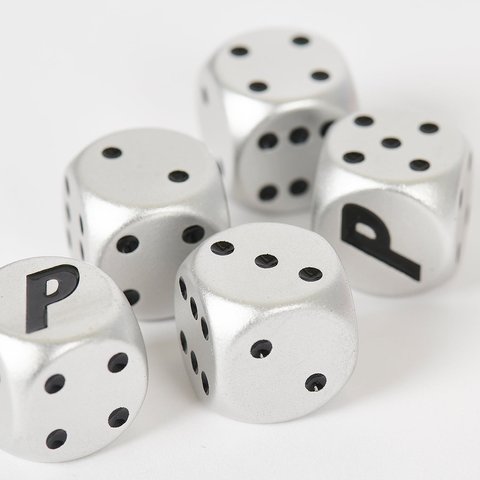 Palace METAL DICE SILVER - Colorway