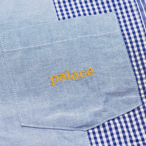 Palace PATCHWORK STRIPE SHIRT BLUE - Colorway