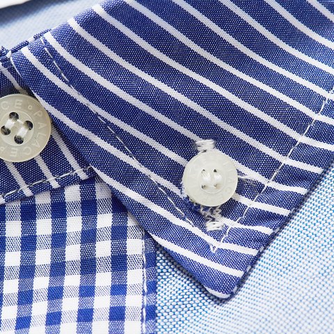 Palace PATCHWORK STRIPE SHIRT BLUE - Colorway