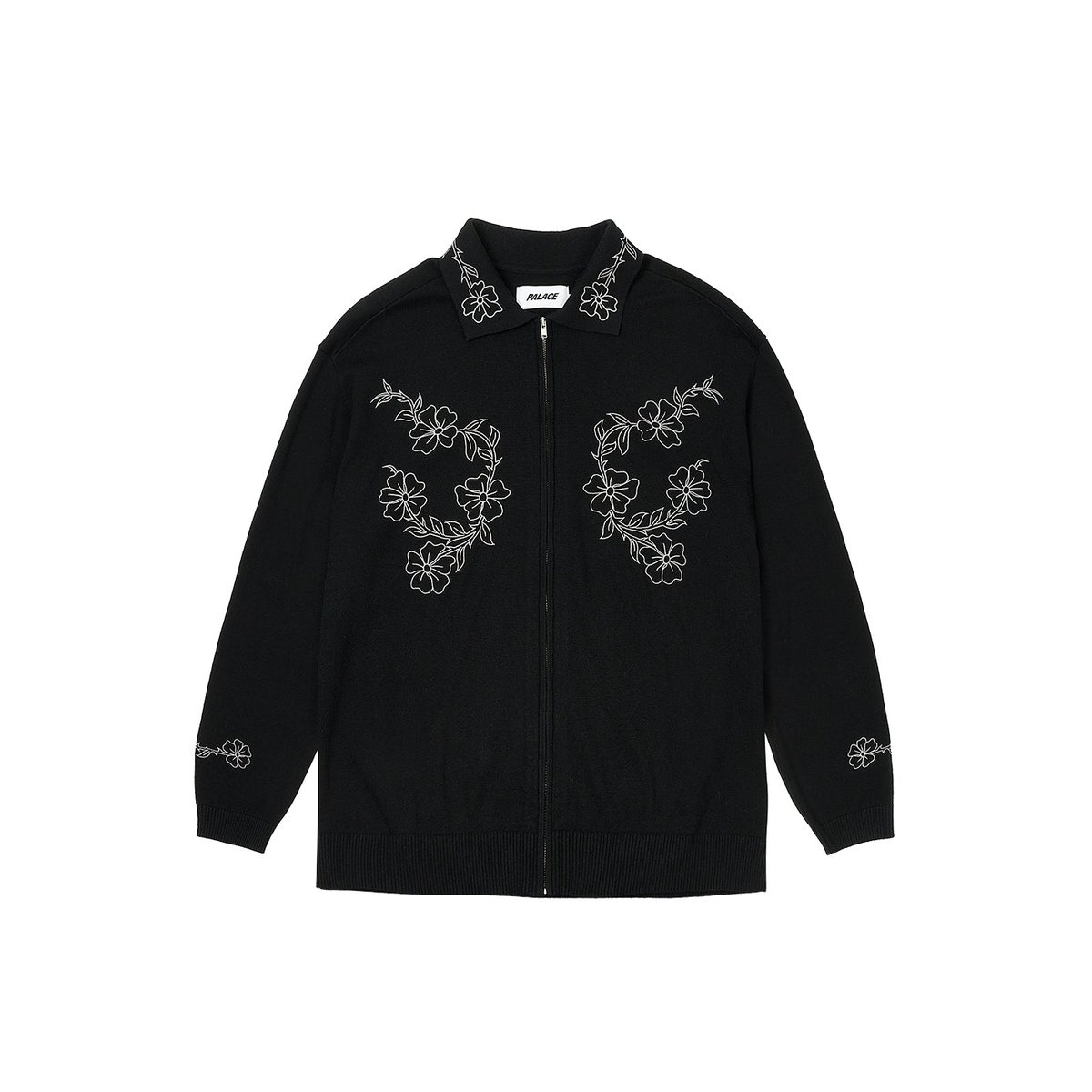 Palace FLEXUS ZIP LONGSLEEVE BLACK (Spring 2024) - $178.00