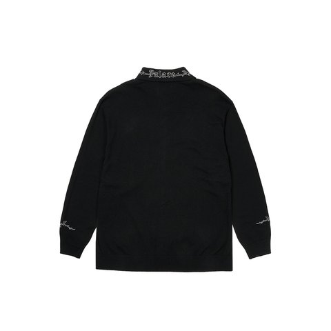 Palace FLEXUS ZIP LONGSLEEVE BLACK - Colorway