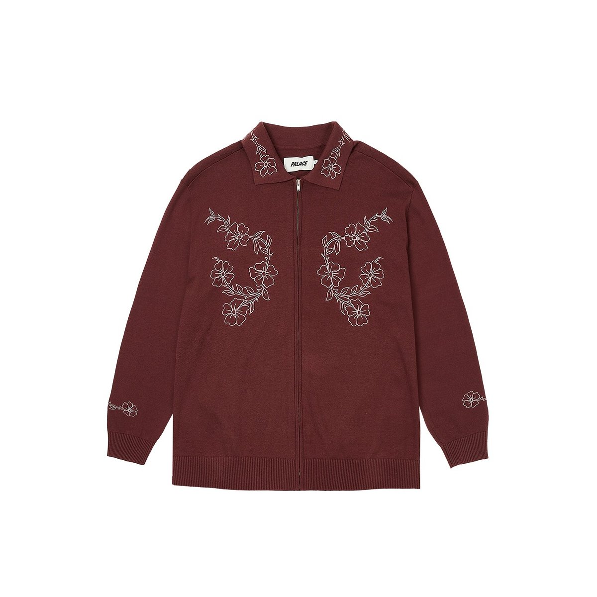 Palace FLEXUS ZIP LONGSLEEVE NICE BROWN (Spring 2024) - $178.00