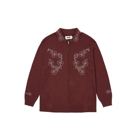 Palace FLEXUS ZIP LONGSLEEVE NICE BROWN - $178.00