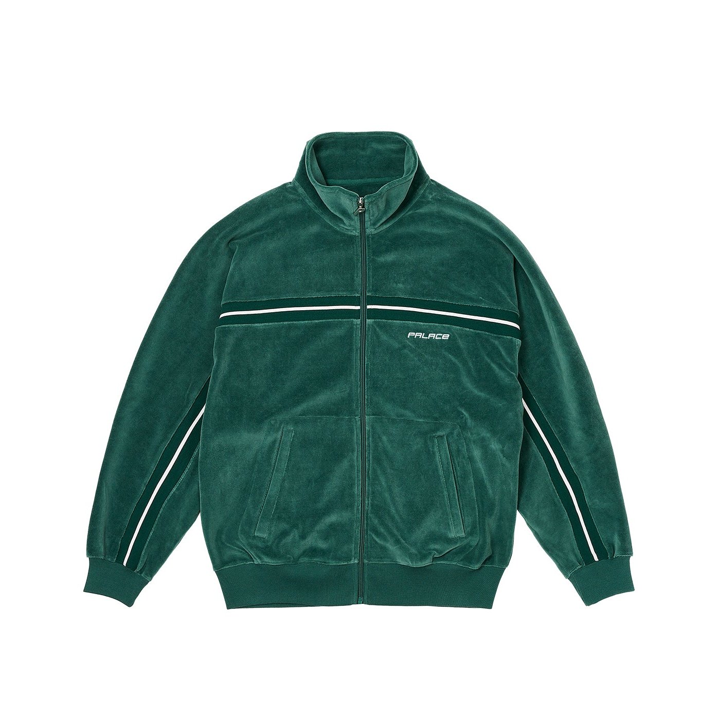 RIB PANEL ZIP FUNNEL GREEN