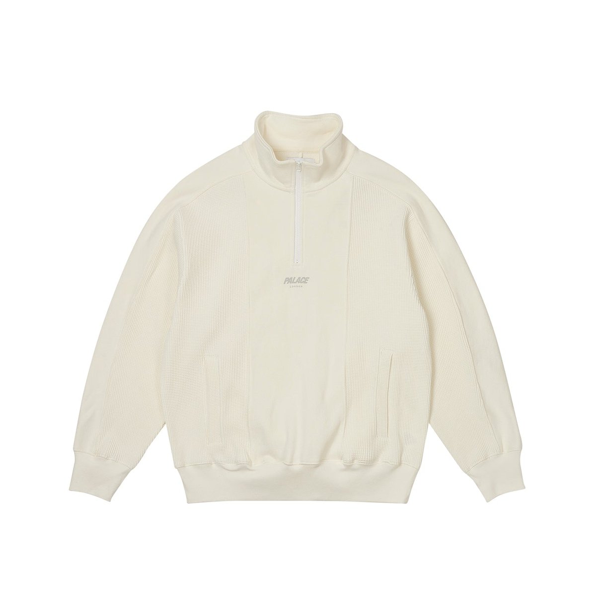 Palace WAFFLE ON 1/4 ZIP WHITE (Spring 2024) - $168.00