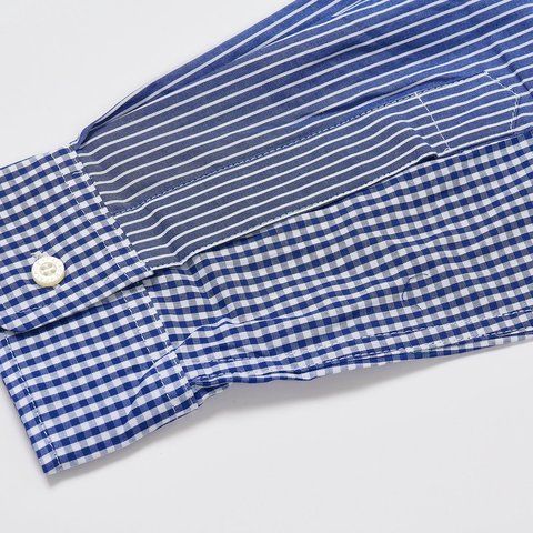 Palace PATCHWORK STRIPE SHIRT BLUE - Colorway