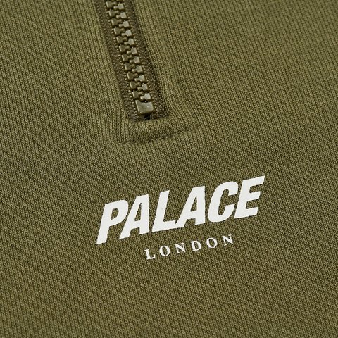 Palace WAFFLE ON 1/4 ZIP THE DEEP GREEN - Colorway