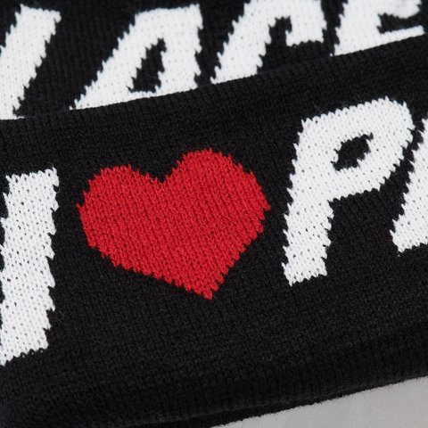 Palace I LOVE PALACE BEANIE BLACK - Colorway