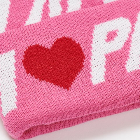 Palace I LOVE PALACE BEANIE FRUITY PINK - Colorway