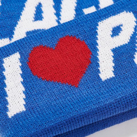 Palace I LOVE PALACE BEANIE BLUE - Colorway