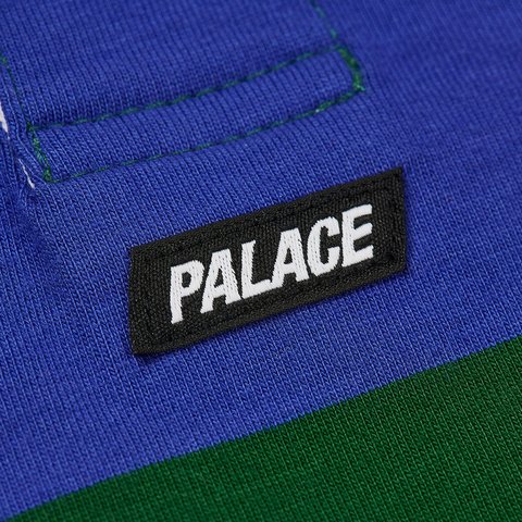 Palace ELBOW STRIPE RUGBY BLUE /  GREEN - Colorway