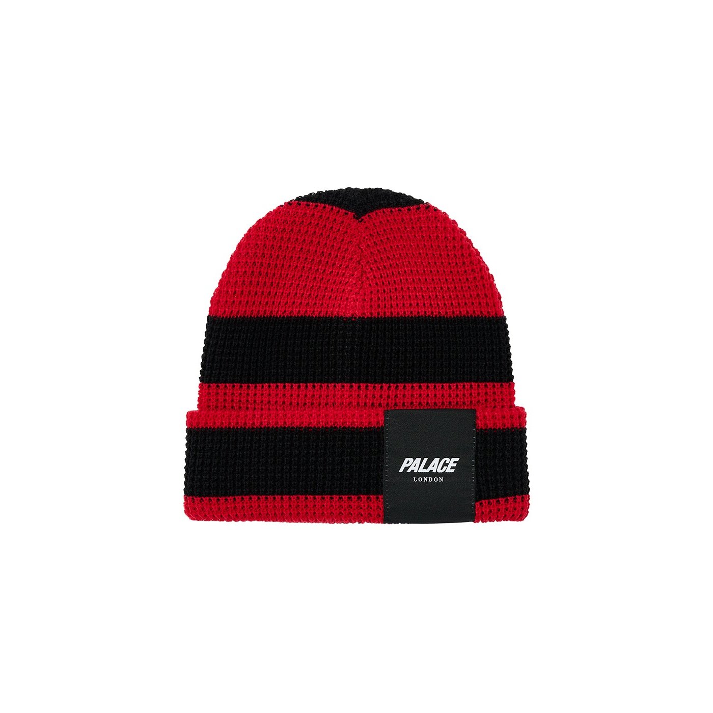 PALACE LONDON WAFFLE BEANIE RED / BLACK
