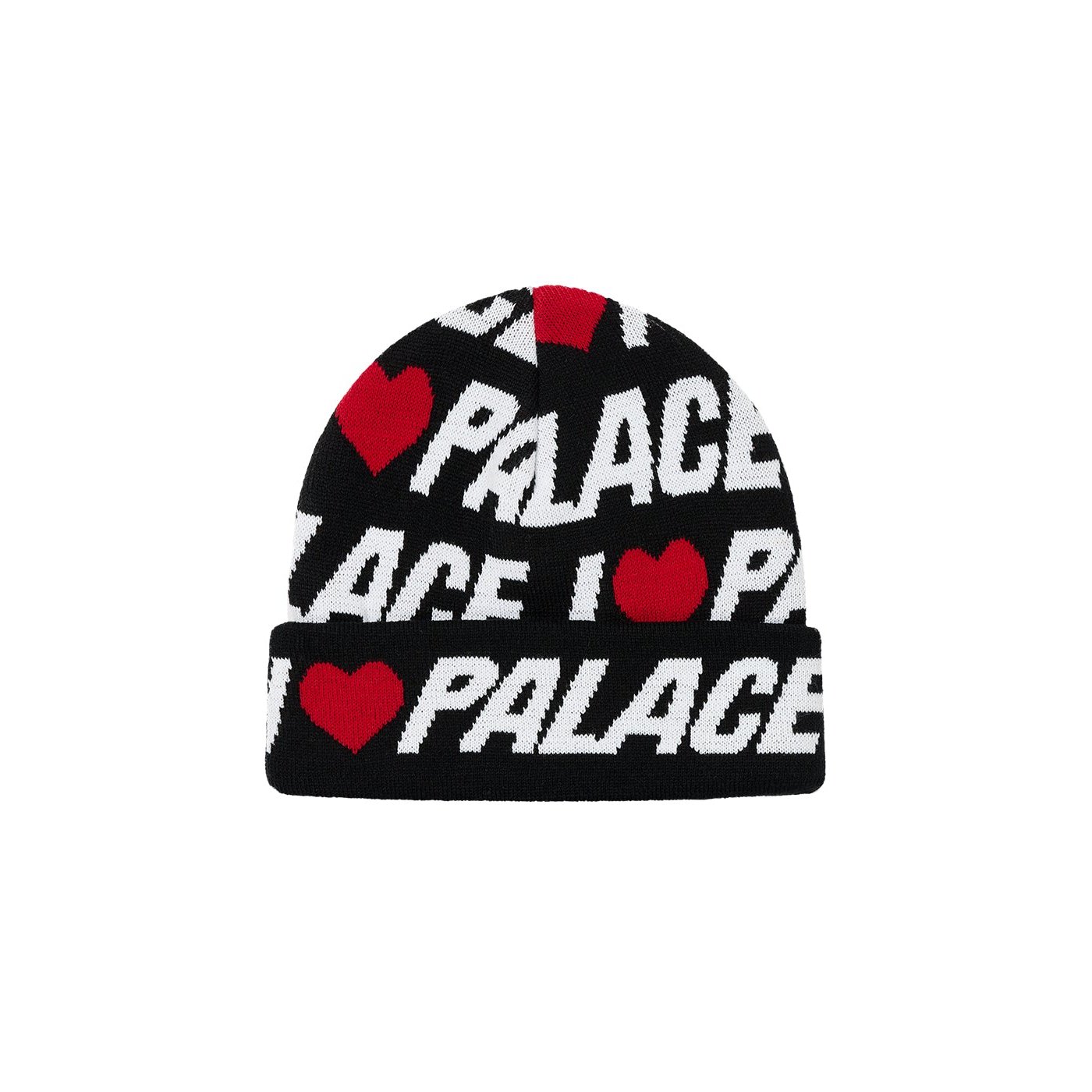 I LOVE PALACE BEANIE BLACK