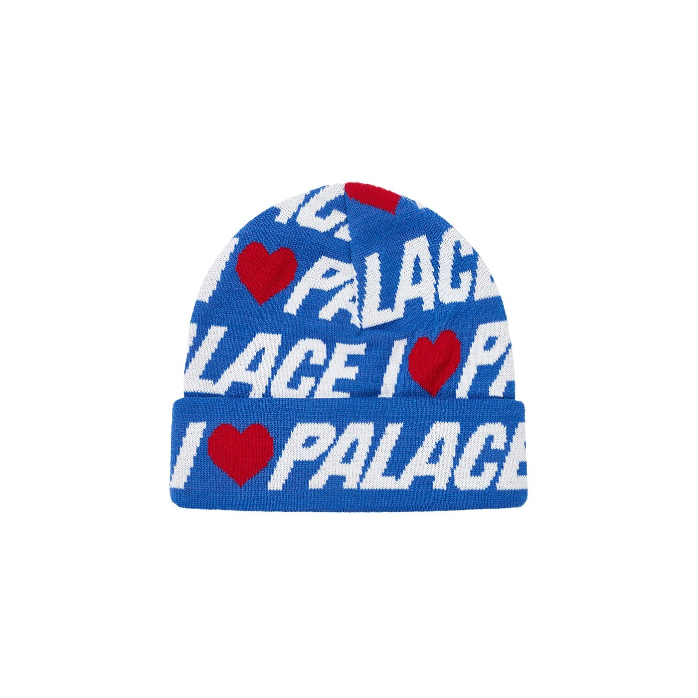 I LOVE PALACE BEANIE BLUE