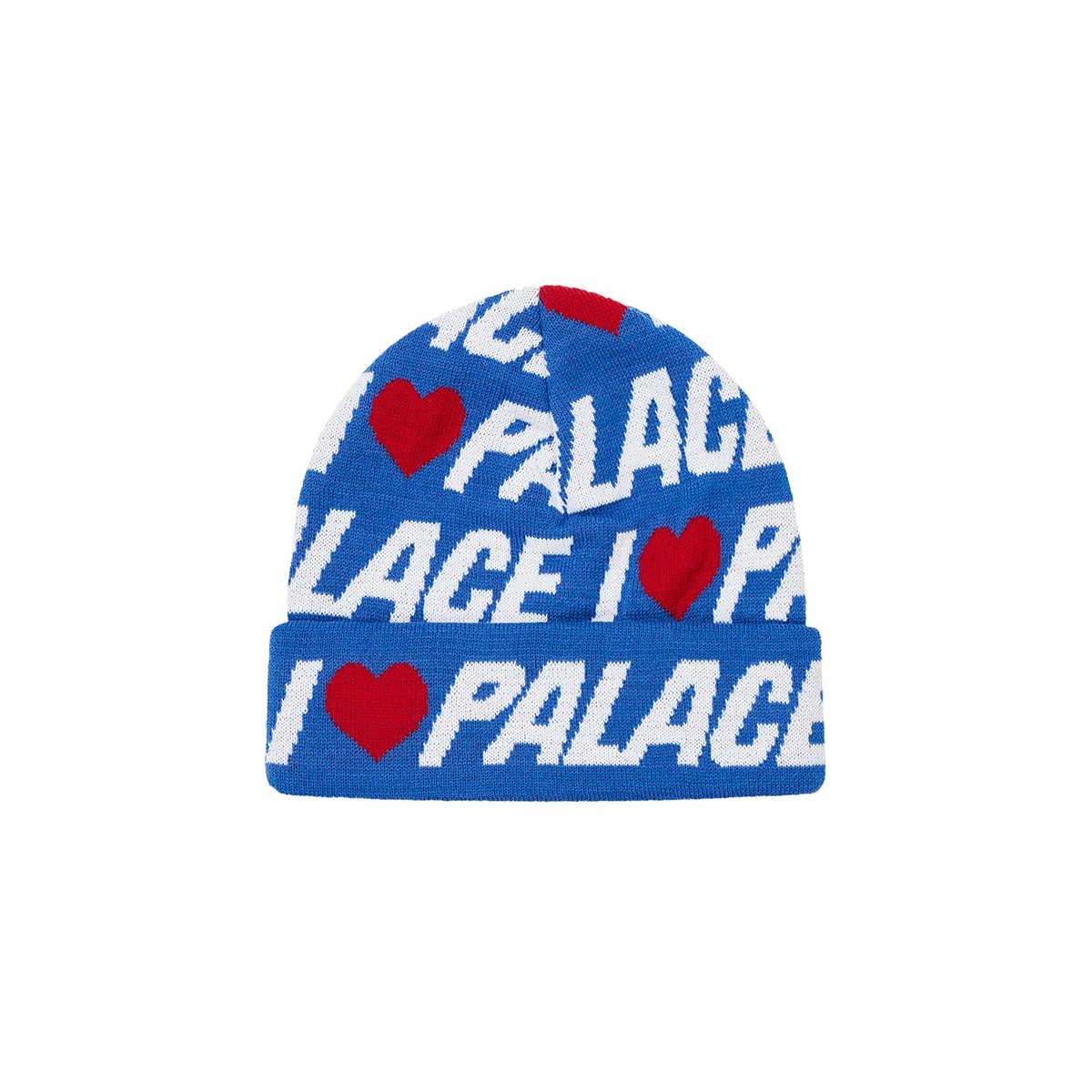 Palace I LOVE PALACE BEANIE BLUE (Spring 2024) - $42.00