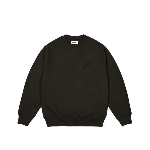 Palace OUTLINE P-3 CREW BLACK - Colorway