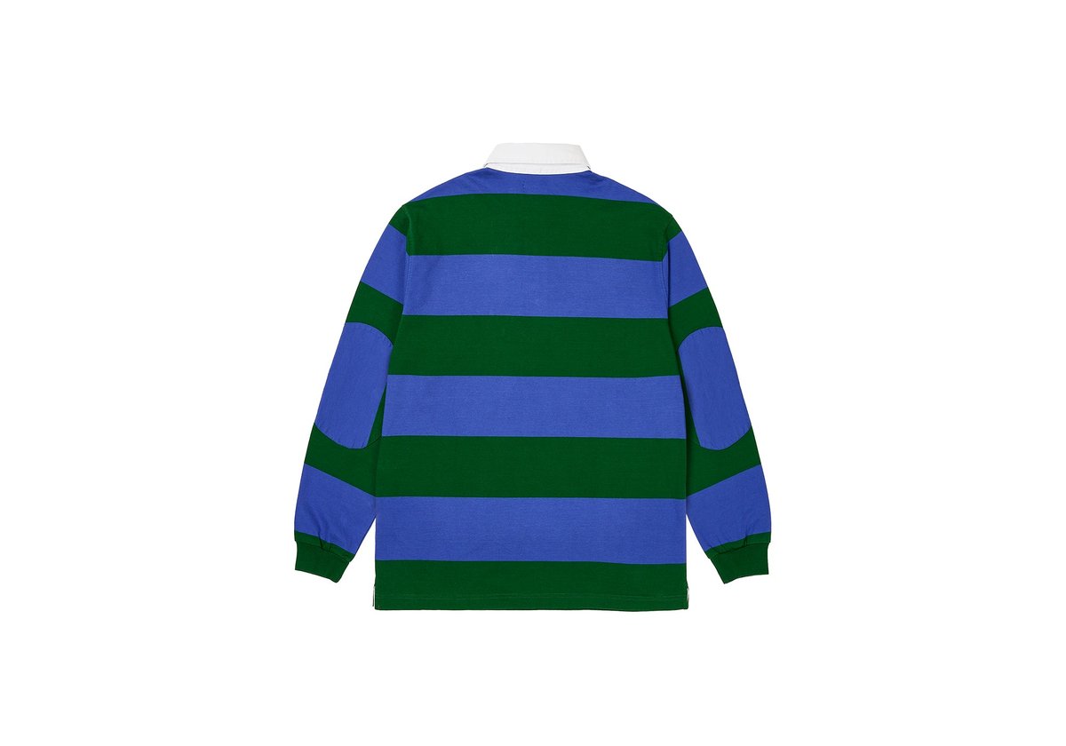 ELBOW STRIPE RUGBY BLUE / GREEN - Spring 2024 - Palace