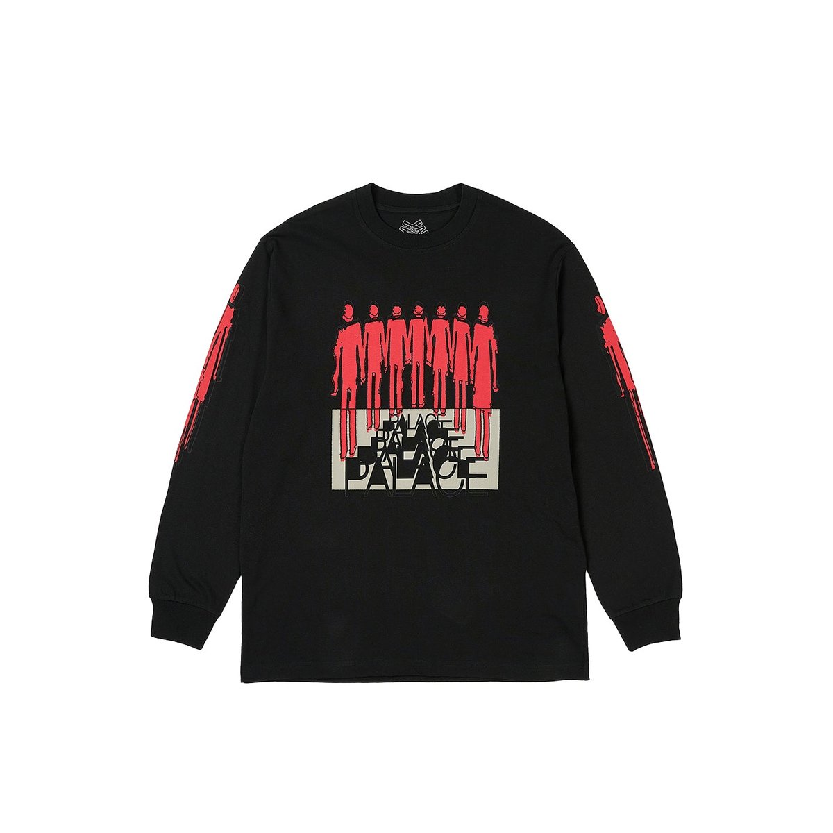 Palace REPEATER LONGSLEEVE BLACK (Spring 2024) - $58.00