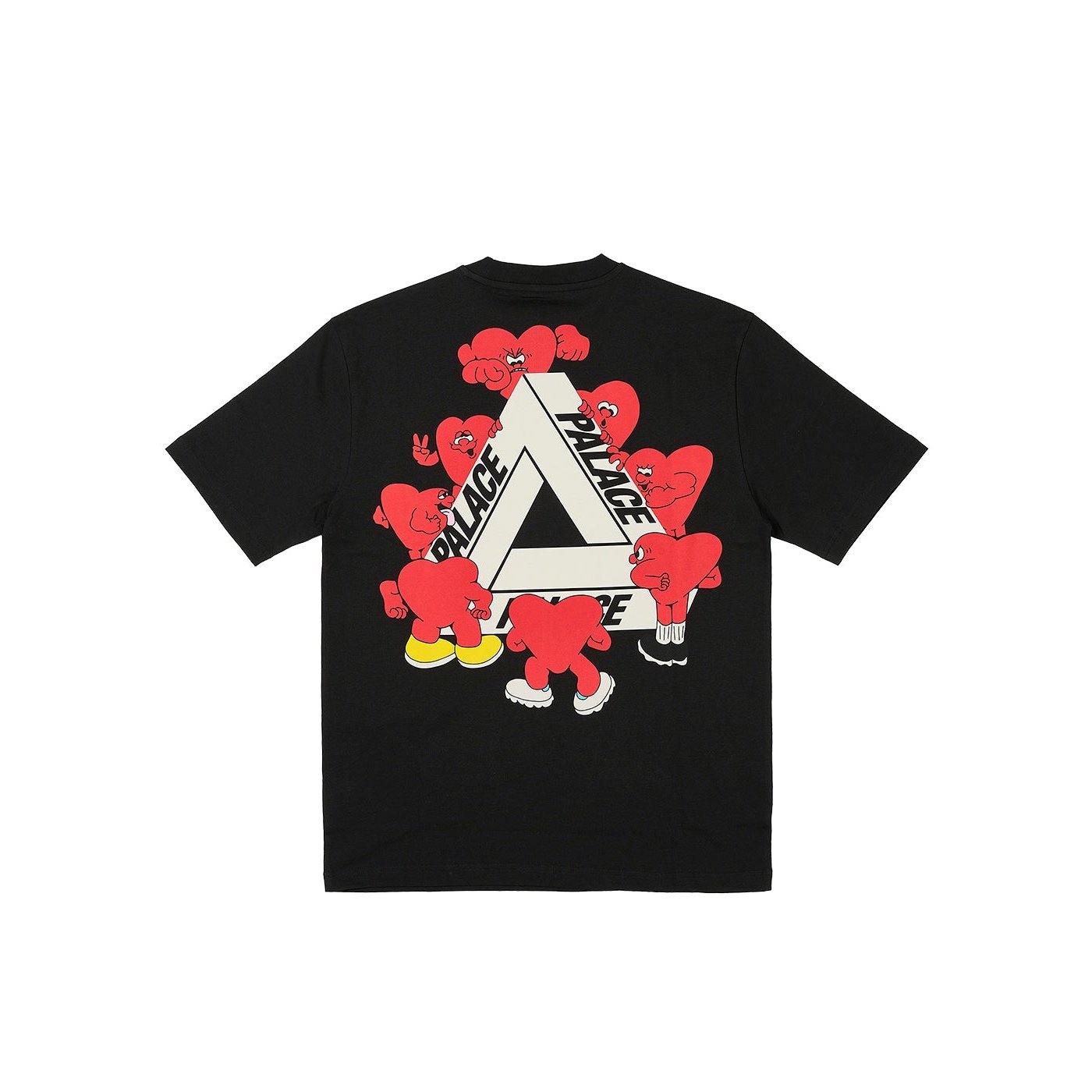 TRI-HEARTS T-SHIRT BLACK
