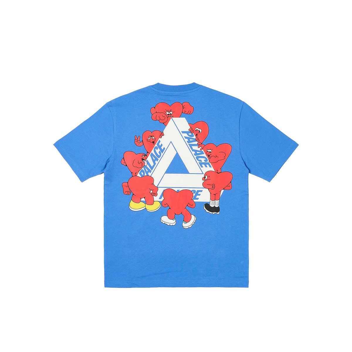 Palace TRI-HEARTS T-SHIRT PALATIAL BLUE (Spring 2024) - $48.00