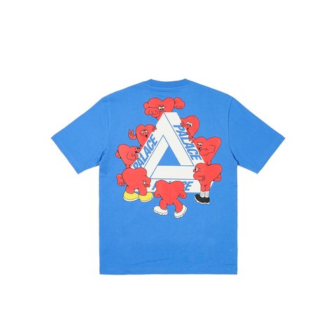 Palace TRI-HEARTS T-SHIRT PALATIAL BLUE - $48.00