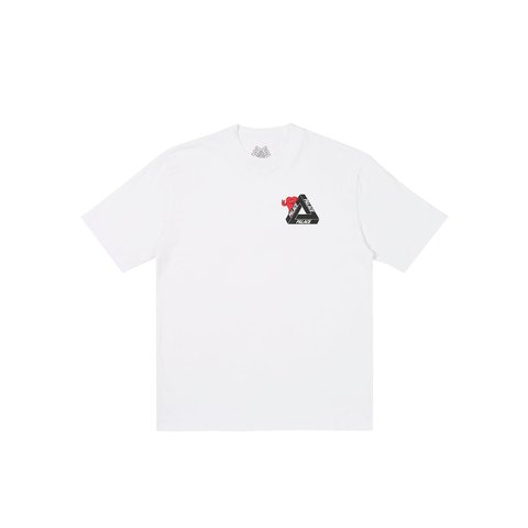 Palace TRI-HEARTS T-SHIRT WHITE - Colorway