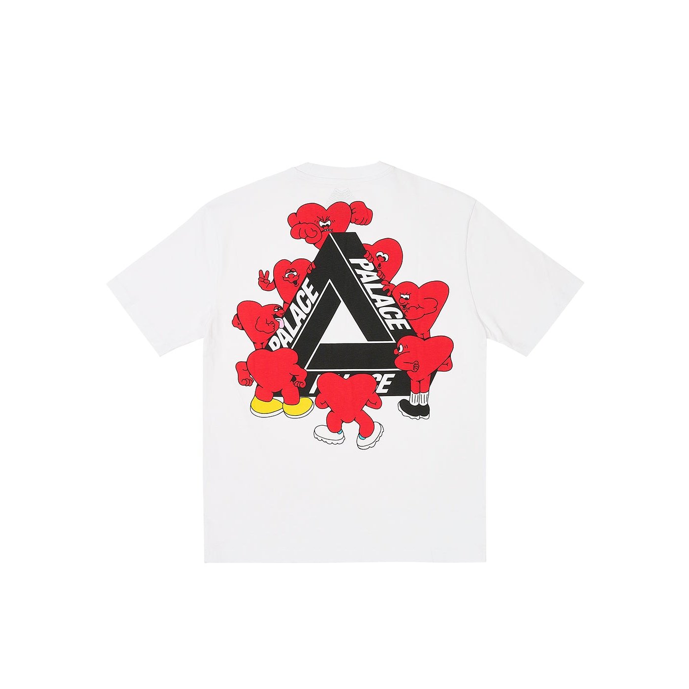 TRI-HEARTS T-SHIRT WHITE