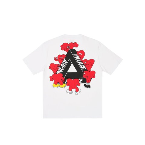 Palace TRI-HEARTS T-SHIRT WHITE - $48.00