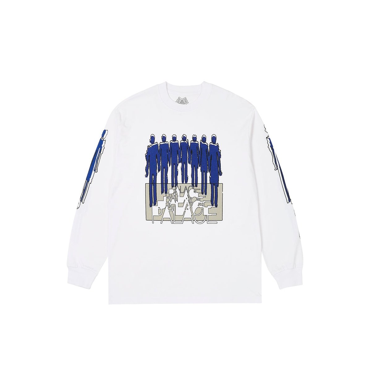 Palace REPEATER LONGSLEEVE WHITE (Spring 2024) - $58.00
